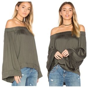 One Teaspoon The Boy Bowie Top Green